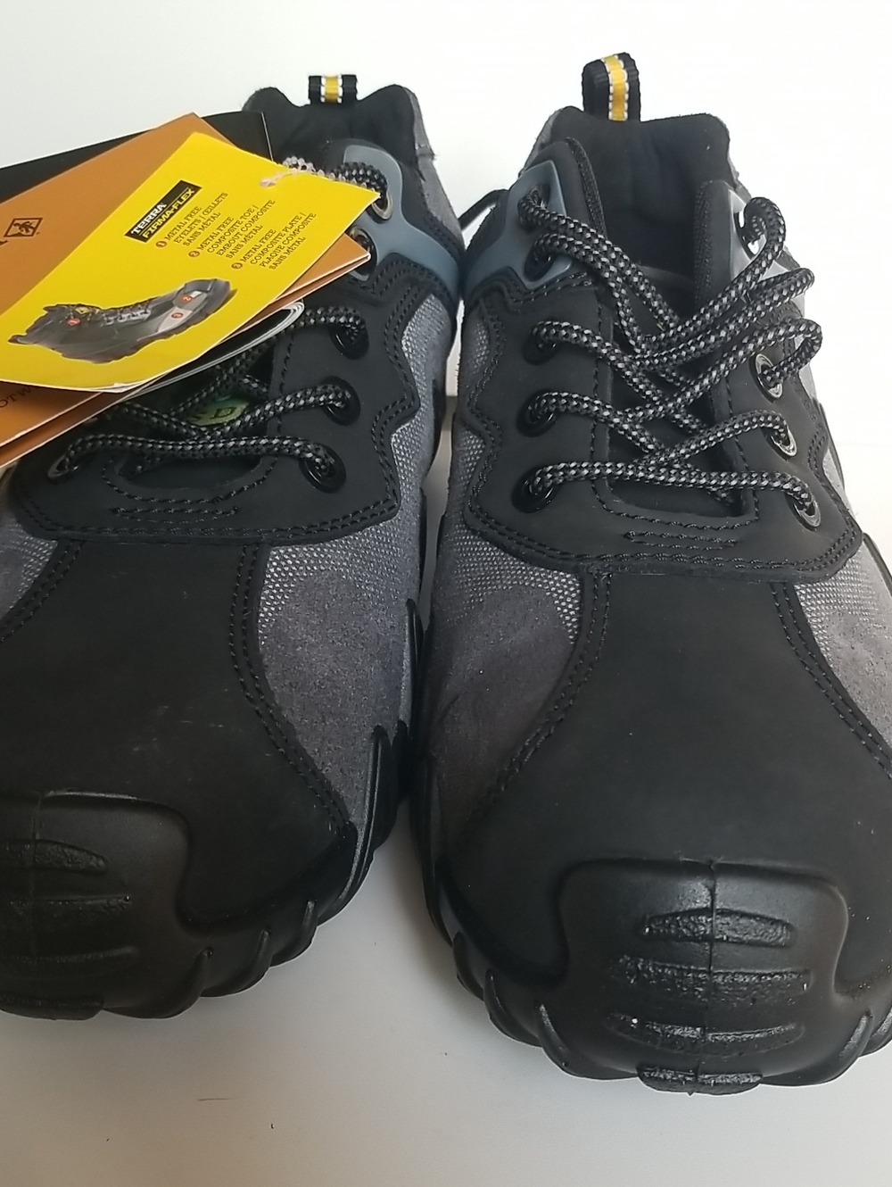 Men's Black & Gray Work Protective Foot Wear